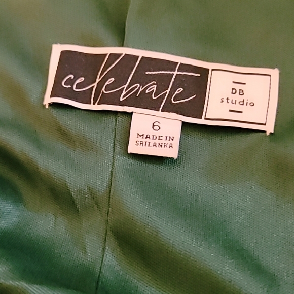 DB Studio Celebrate Woman’s High-Neck Mesh Full Skirt Formal Gown Prom Wedding - Picture 9 of 9